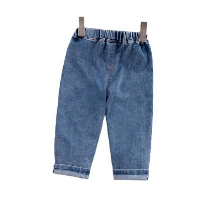 China Breathable made in china 2021 kids denim coveralls 1-5years old boys pants for sale