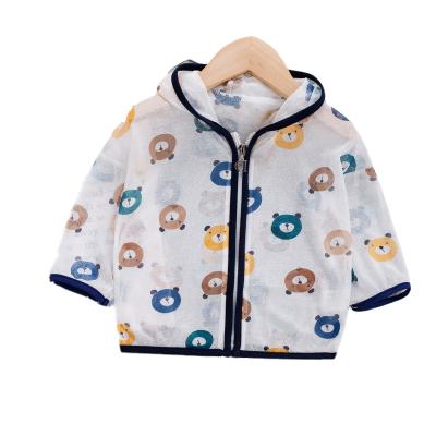 China 2021 new popular product cartoon zipper shirt long sleeve girl casual with hood sun protection jacket for sale