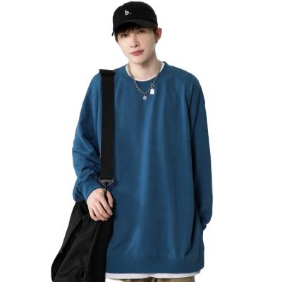 China Anti-wrinkle Exclusive Sales Black O-neck Long Sleeve Hip Hop Style Men Pullover for sale