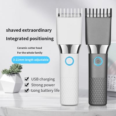 China New Style Professional Rechargeable Electric Outdoor Titanium T-Blade Men's Quiet Fast Haircut Waterproof Led Hair Trimmer Haircut for sale