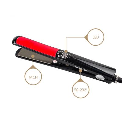 China Professional Wholesale Adjustable Hot Sale 2 In1 Heat Iron In1 Anion Ceramic Flat Iron Hair Straightener Products for sale