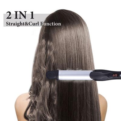 China 360 Swivel Rope Flat Iron Salon Hotel Hair Straightener OEM Tourmaline Ceramic Flat Iron Hair Straighteners Wholesale Hair Styling Tools for sale