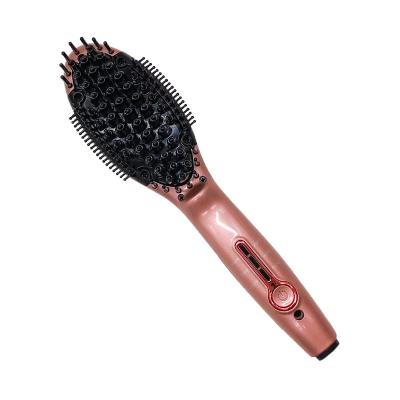 China MCH Heater Ceramic Hair Straightener And Easy Portable Mini Private Label Hair Curler Brush Anti-scalding Dry and Wet Nylon Comb for sale