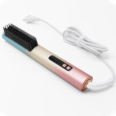 China Cold Air Blast LED Display MCH Heater Electric Hair Straightener Brush Ion Comb Function Cold Wind Fast Curling Iron for sale