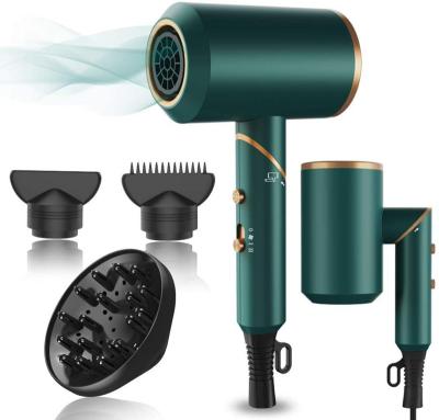 China Mini Hot Air Brush Hair Ionic Dryers Set Professional Negative Ionic Portable Wind Blow Hot Hair Dryer For Travel Home for sale