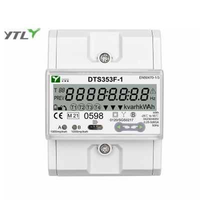 China ABS YTL DTS353F 1000imp/kwh DIN Rail 3P Four Wires PV Power CE Certificate Multi-tariff for sale