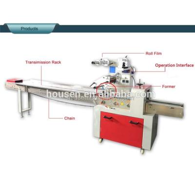 China Automatic Food Porcelain Film Top Sealing Machine For Cookies Packing Machine for sale