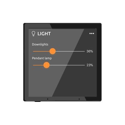 Κίνα 4 Inch Hotel Light Smart Home Smart Switch Included RS485 Panel Touch Control Wall Switch YC-SM04 προς πώληση