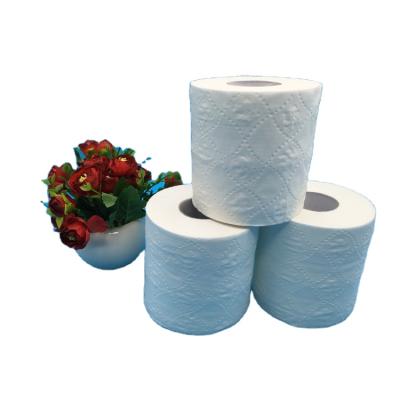 China Virgin Wood Pulps Tissue Roll Available Stock Free Sample 2 PLY Toilet Paper Embossing Cheap Toilet Paper for sale