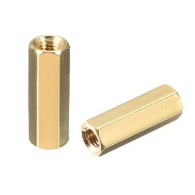 China MacHex Brass CNC Standoff Male Female Brass Nickel Plated Hex Threaded PCB Motherboard Standoff Bolt DIN Screw for sale