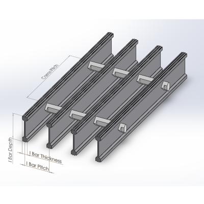 China Modern aluminum grate, aluminum bar grate, aluminum I bar grate for sale