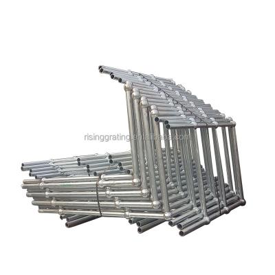 China Industrial Hot Dip Galvanized Black Carbon Steel Pipe Stairs Railing for sale