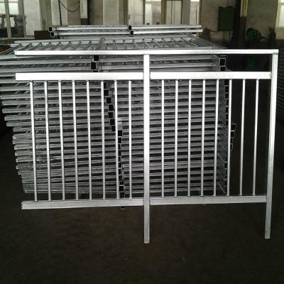 China Industrial Square Metal Stainless Steel Pipe Deck Railing / Enclosure Railing For Step Stairs for sale