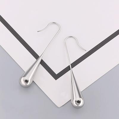 China TRENDY fashion style single stainless steel earring, wholesale drop earring, wholesale high quality waterproof jewelry earrings for sale