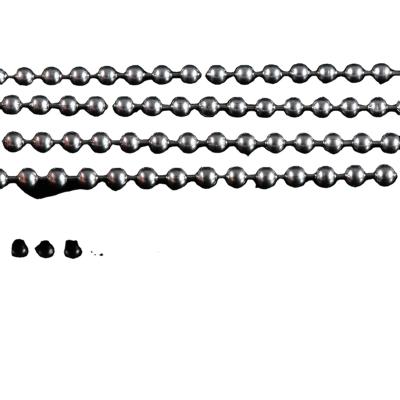 China Stainless Steel Iron Endless Loop Bead Ball Blind Chain Of Roller Shades Parts SS Roller Blinds for sale