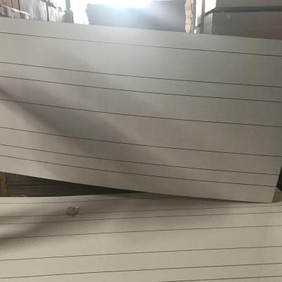 China Modern 2.8/3MM GROOVED PAPER COVERED PLYWOOD /Slotted Plywood/Grooved Plywood for sale