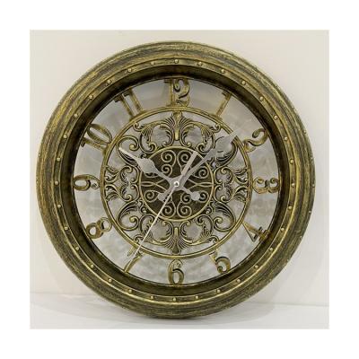 China Custom Art Decor Hollow Vintage Wall Clock Gift Set Antique Style New Design for sale