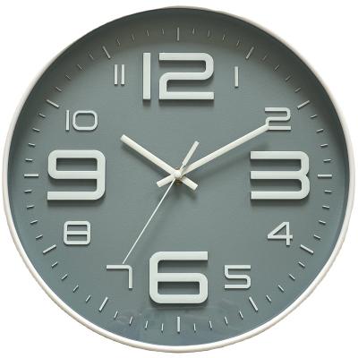 China Antique Style 12 Inch 3D Wall Clock Modern Design Small Fashion Contracted Decoration Gift Clock for sale