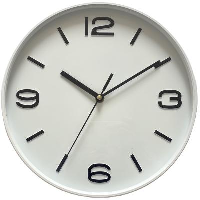 China Minimalist 24 Hours Digit Time 4 Modern Creative Contracted Plastic Led Wall Clock Battery Operated Cheap Gift for sale