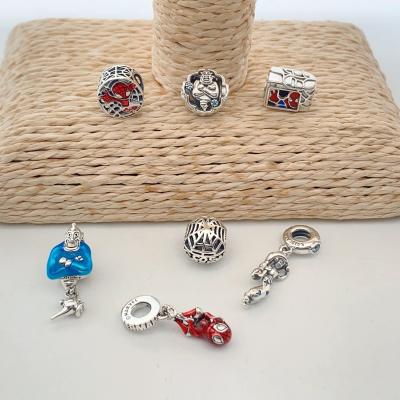 China Pandoraer's New FASHION S925 Sterling Silver Aladdin Genie jewelry and lamp charm bracelet set Princess Charms Marvel Spider-Man for sale