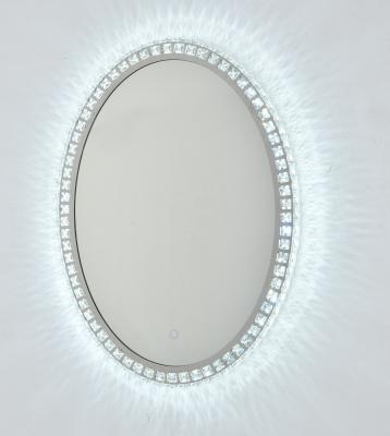 China Decorative Wall Mounted Led Crystal Mirror Lighted for sale