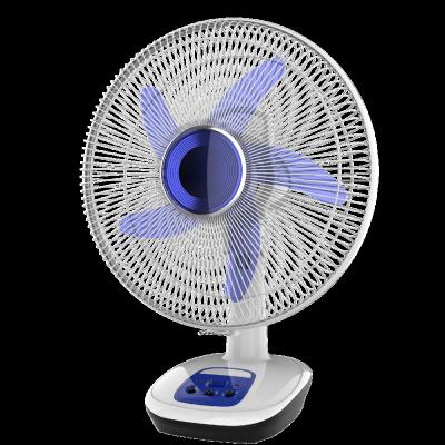 China AC/DC powered OEM ODM acdc fan 16 inch custom rechargeable solar acdc fan backup tabletop fans for sale