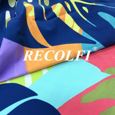 China Wefting breit 2 Leggingpe van Spandex Activewear van de Manier Elastische Functionele Stof Eerlijke München Gerecycleerde Natiekwaliteit Te koop