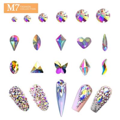 China Wholesale ab Crystal Flatback Rhinestone Fancy Nail Art Rhinestone from nail art factory MSBJ0228 for sale