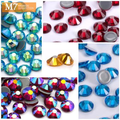 China Bags MSBJ032 Wholesale Colorfu Crystal HotFix Flatback Bottom For DIY Opens Diamond Garment Rhinestone for sale