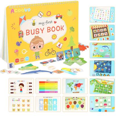 China paper & Cardboard Customized Spiral Binding Education Preschool Montessori Busy Book Felt Busy Book With Logo for sale