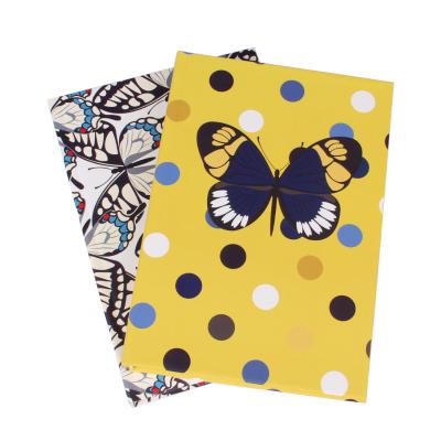 China 2021 Custom Printing Cute Lined Notebook Butterfly Series Grid Hardcover Journal Notebook For Gift for sale