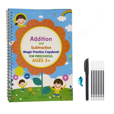 China Hot Selling Printed Sanks Magical Common Kids Got Down Reusable Practice Magic Notebook for sale