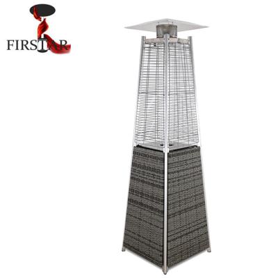 China Outdoor Patio Rattan Pyramid Patio Heater for sale