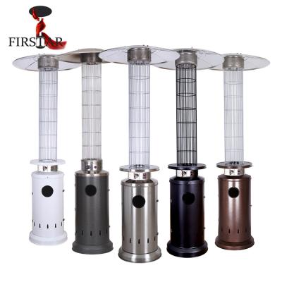 China China Factory Glass Tube Garden Propane Flame Gas Stocked Outdoor Patio Heater for sale