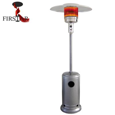 China Stocked Silver Painted Garden Mushroom Gas Heater for sale