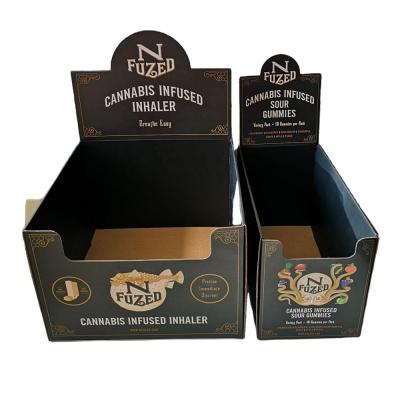 China Counter Recyclable Attractive Gummy Candy Retail Dispensing Cardboard Display Box for sale