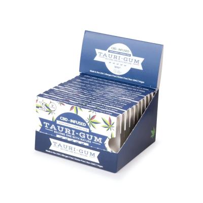 China Recyclable Multifunction Counter Display CBD Infused Gum Box for sale