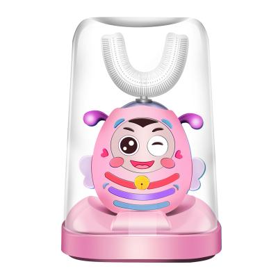 China Battery Operated Children's U Shaped Toothbrush Electric Toothbrush For Kids for sale