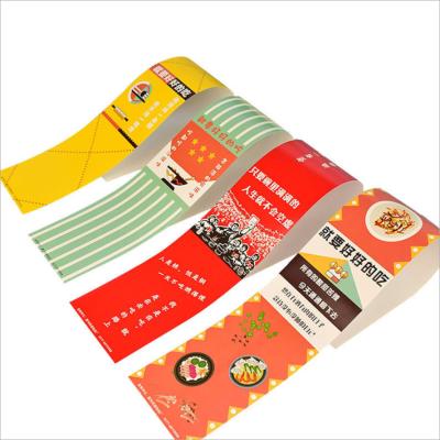 China Cake Salad Box Size Seal Label Chocolate Bread Box Paper Sleeve for sale