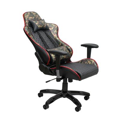 China (Size) Hot Selling Luxury Durable Adjustable Sports Office Chair Recliner Racing Car Chair With Army Cloth Upholstery for sale