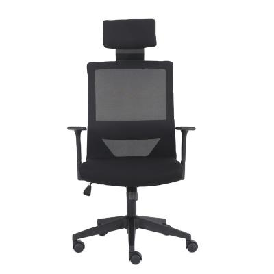 China Factory Wholesale Cheap Ergonomic Adjustable (Height) Computer Desk Mesh Chair With Adjustable Headrest for sale