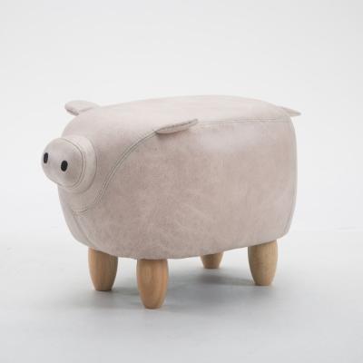 China Modern Children's Furniture Animal Storage Stool New Fashion Shoe Storage Stool Pig Chair for sale