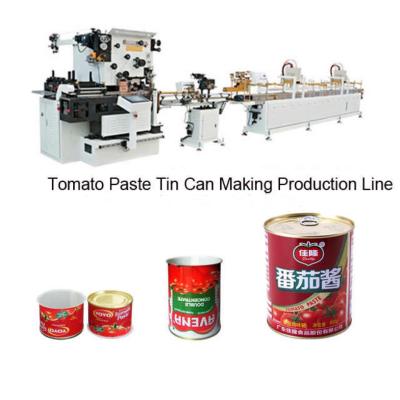 China Stainless Steel Tomato Paste Automatic Tin Can Making Machine Production Line for sale