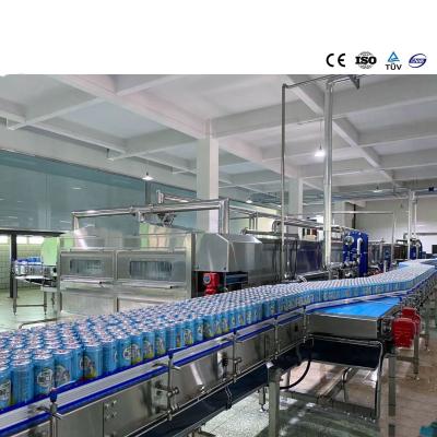 China Full Automatic Beverage Carbonated Can Filling Machine 5KW Fill Seal Packaging Machine for sale