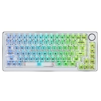 China New ST factory K82 2.4G BT5.0 wireless PC gaming keycuff Anti-ghosting mechanical keyboard is suitable for competitive gamers for sale