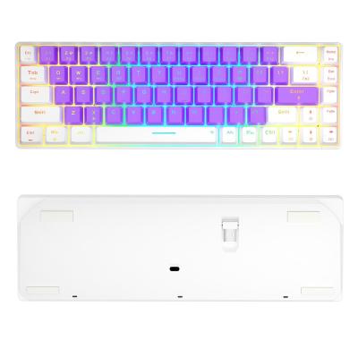 China k68 Anti-Ghosting Wired TKL DIY Mechanical Gaming Keyboard Kit ANSI Layout Programmable Set 13 Keys Hot Swappable for sale