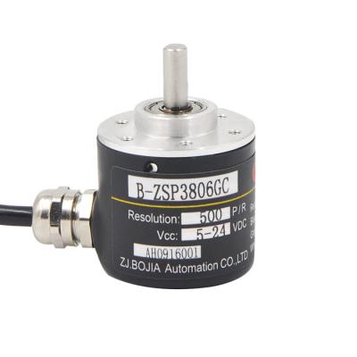 China Optical Speed ​​Sensor CHBG 38mm Incremental Shaft Rotary Encoder For 24V Servo Motor for sale