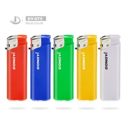 China Stable Colorful Plastic Cigarette Lighter with Child Resistance Model NO. DY-075 for sale