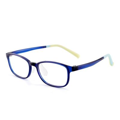 China New Kids Glass Plate Ultra Light Square Core-leg Men's Glass Eyewear Optical Frames for sale