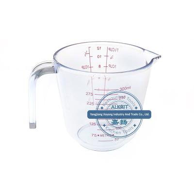 China Modern Hot Selling Measuring Cup (ALKT-MT310) Plastic Cup 300ml 600ml With Convenient Restaurant And Cake Store for sale